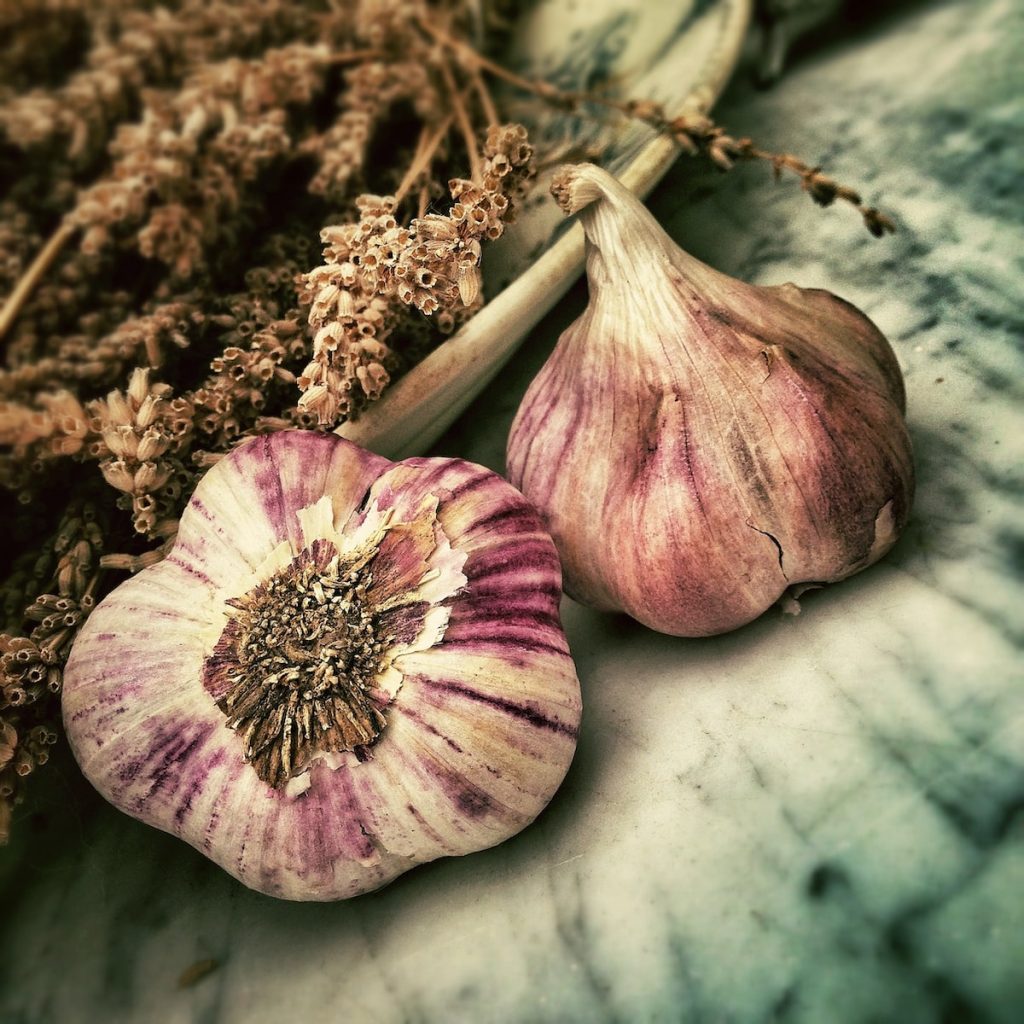 two garlic 